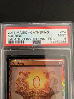 2016 MAGIC THE GATHERING KALADESH INVENTIONS FOIL #24 SOL RING PSA 9 - Image 3