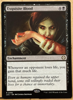 LIMITED EDITION Lost Caverns of Ixalan MtG Exquisite Blood NM Unplayed - Image 1