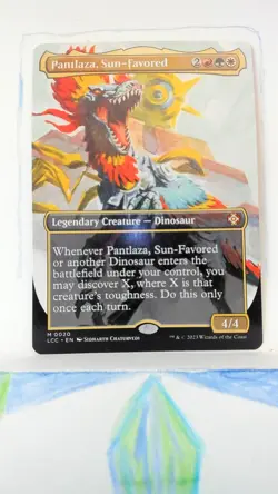 Pantlaza, Sun-Favored regular Borderless LCC Lost Caverns Commander NM 0020 MTG - Image 1