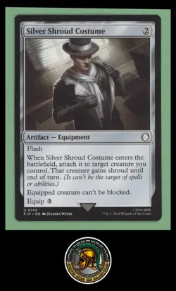 Silver Shroud Costume - Universes Beyond: Fallout - NM - MTG - Image 1