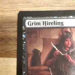 1x Grim Hireling, CLBG, Magic, MTG - Off Center Misprint - Image 4