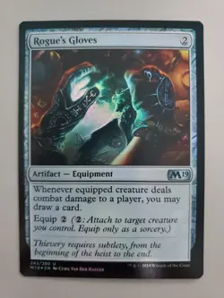 MTG Rogue's Gloves Core Set 2019 Foil Uncommon - Image 1