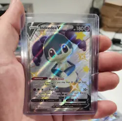 Pokemon TCG Shining Fates: Shiny Vault Indeedee V #SV114/SV122 Shiny Holo Rare - Image 1