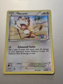 Meowth 53/83 XY Generations Pokemon Toys R Us Promo Holo Foil - Image 1