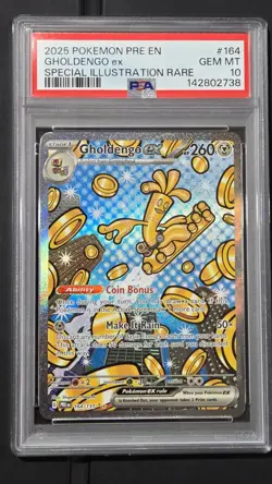 Pokemon - Gholdengo ex 164 SIR *GEM MINT PSA 10* Prismatic Evolutions - Image 1