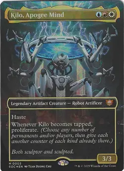 MTG: Kilo, Apogee Mind - Borderless Foil - EOC Magic - M 0003 - Image 2