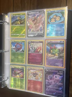 Pokemon Binder Collection rare Cards TCG lot Of Cards MEW v Holo Foil Mid Era - Image 1