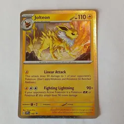 Jolteon 169 SV: Black Star Promos Promo Holo – Pokemon TCG Pack Fresh - Image 1