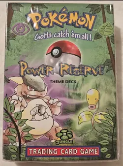 1999 Wiards of the Coast Pokemon Jungle Power Reserve Theme Deck Factory Sealed - Image 1
