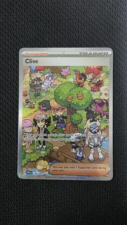 Pokemon TCG Clive Full Art Special Illustration Rare SV: Paldean Fates 236/091 - Image 1