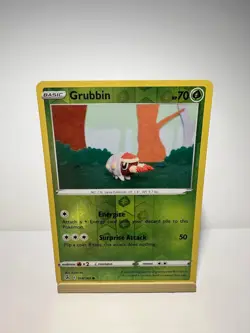 Grubbin 018/264 Common Fusion Strike Pokemon Reverse Holo Near Mint - Image 1