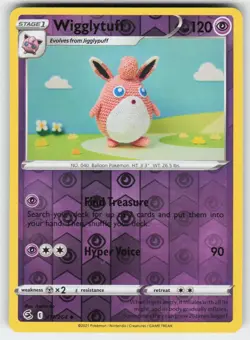 Wigglytuff 111/264 Uncommon Fusion Strike Pokemon Reverse Holo Lightly Played - Image 1