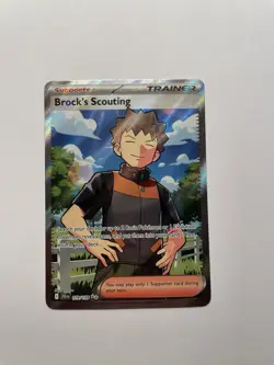 Pokemon Brock's Scouting 179/159 Sv09: Journey Together Ultra Rare Holo - Image 1