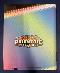 Pokemon Prismatic Evolutions - Eevee BINDER ONLY & Booklet - NEW - Image 2