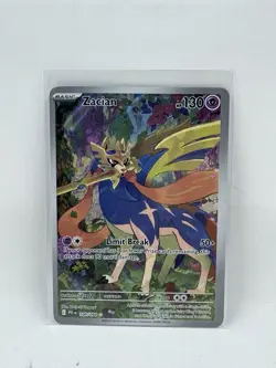 Zacian 100/094 Illustration Rare Pokemon TCG Phantasmal Flames - Image 1