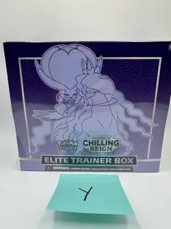 Pokemon TCG Chilling Reign ETB – Shadow Rider Calyrex (Y) Tear In Plastic - Image 1