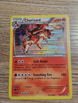 Pokemon Charizard 19/113 Holo Rare Legendary Treasures Nice Centering NM-LP - Image 1