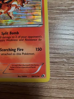 Pokemon Charizard 19/113 Holo Rare Legendary Treasures Nice Centering NM-LP - Image 4