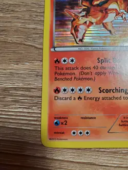 Pokemon Charizard 19/113 Holo Rare Legendary Treasures Nice Centering NM-LP - Image 5