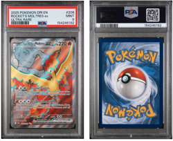 Pokemon TCG Team Rockets Moltres EX Destined Rivals 208/182 PSA 9 - Image 1