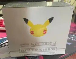 Pokemon Celebrations Elite Trainer Box ETB 25th Anniversary New Factory Sealed 820650809439 - Image 2