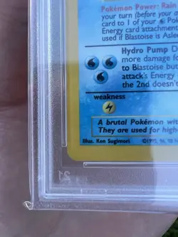 Pokemon TCG Blastoise Base Set Holo 2/102 (1999) PSA 6 English Graded - Image 4