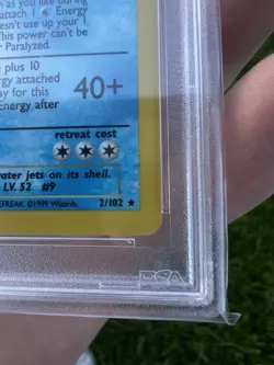 Pokemon TCG Blastoise Base Set Holo 2/102 (1999) PSA 6 English Graded - Image 5