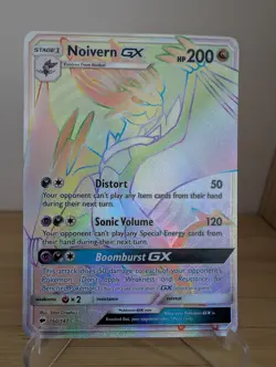 Noivern GX - 160/147 - Burning Shadows - Pokemon TCG - RAINBOW SECRET RARE LP - Image 1