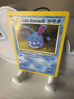 Light Azumarill 13/105 Holo Rare Neo Destiny Pokemon SWIRL English WOTC 2000 - Image 2