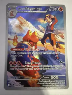 Pokemon TCG Ethan’s Magcargo 222/217 Illustration Rare Ascended Heroes Near Mint - Image 1