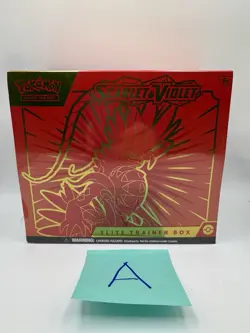 Pokemon Scarlet and Violet ETB Koraidon Box A - Tear In Plastic - Image 1