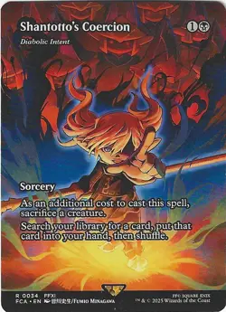 MTG: Shantotto's Coercion - Final Fantasy - Borderless - FCA Magic - R 0034 - Image 2