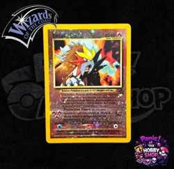 Entei Pokemon WoTC Promo 34/53 Reverse Holofoil Near Mint SWIRL Vintage Clean - Image 1