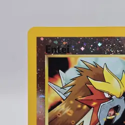 Entei Pokemon WoTC Promo 34/53 Reverse Holofoil Near Mint SWIRL Vintage Clean - Image 5