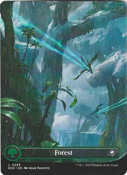 MTG: Forest - Edge of Eternities - Borderless - EOE Magic - R 0266 - Image 2