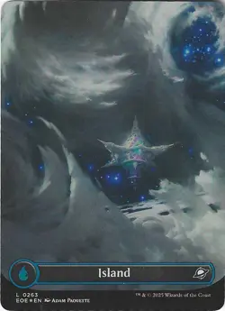 MTG: Island - Edge of Eternities - Borderless Foil - EOE Magic - R 0263 - Image 2