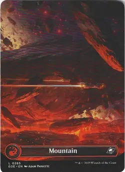 MTG: Mountain - Edge of Eternities - Borderless Regular - EOE Magic - R 0265 - Image 2