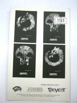 MTG 2002 Magic the Gathering Torment Sticker Rare Not for Sale Number 1161 - Image 2