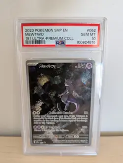 2023 Pokemon SVP EN Mewtwo #52 151 Ultra-Premium Black Star Promo PSA 10 GEM MT - Image 3