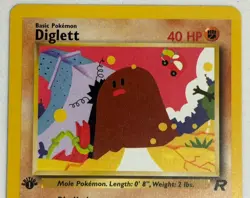 Diglett 52/82 1st Edition - Team Rocket Unlimited Edition - WOTC Pokemon LP - Image 3
