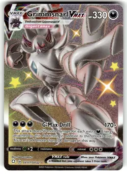 Pokemon SWSH Shining Fates Grimmsnarl VMAX SV117/SV122 Holo Full Art Shiny NM - Image 1