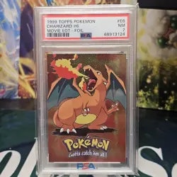 1999 Topps Pokemon Charizard Foil #E6 PSA 7 - Image 1