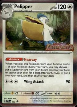 Pelipper - (Prerelease) Holo Promo SV: Scarlet & Violet Promo Cards 022 NM - Image 1
