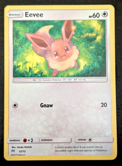 POKEMON ~ EEVEE ~ 12/12 ~ 2019 McDONALD'S PROMO CARD ~ FOIL ~ RARE NM - Image 1