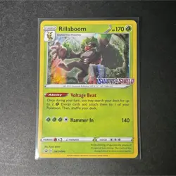 Rillaboom SWSH006 Holo Promo Pokemon Card Sword & Shield Black Star NM - Image 1