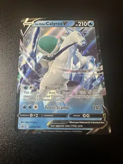 Ice Rider Calyrex V SWSH130 SWSH: Sword & Shield Promo Cards Holo - Image 1