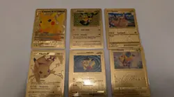 Set of 10 Gold Pikachu Cards - Image 3
