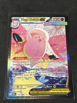 Mega Clefable ex 119/088 Me03: Perfect Order Sir Pokemon Card Near Mint - Image 1