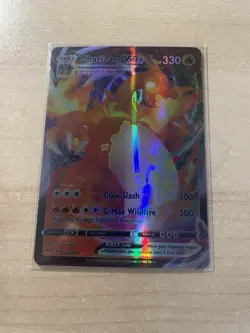 Fan Art - Charizard VMax HP330 Claw Slash #020/189 Holo Display Collector Card - Image 1