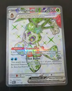 🍃 Pokemon SV Paradox Rift Froslass ex 217 Ultra Rare card Grass Full Art - Image 1